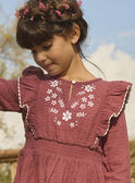 Robe gaze de coton brodée MABRODETTE / 25E2PF72ROB511