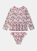 Maillot de bain deux pièces UPF 50+ imprimé MRUTISETTE / 25E4PFC2BUV001