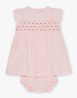Robe rose en popeline FAFLEUR / 23E1BFI2ROBD320