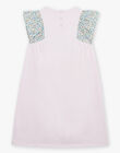 Chemise de nuit rose à imprimé papillons FLODETTE / 23E5PF32CHN328