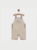 Salopette courte beige RANORBERT / 19E1BGE2SAC808