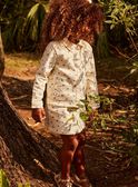 Veste en jean vanille à fleurs FAVETETTE / 23E2PF81VES632