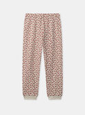 Pyjama rose en velours imprimé léopard Fille NUIMETTE / 25H5PFB4PYJI814