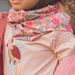 Snood vieux rose à fleurs