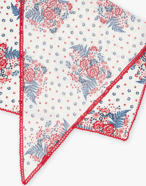 Foulard écru à fleurs FOFOULETTE / 23E4PFC1ECH001