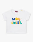 T-shirt écru à manches courtes FARABRIEL / 23E1BGS2TMC001