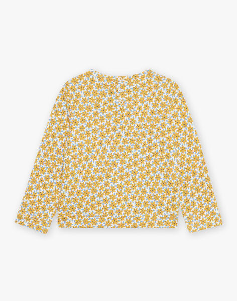 Sweat écru à fleurs et sequins réversibles FASWETTE / 23E2PF81SWE001