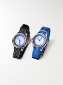 Montre bleue avec 2 bracelets interchangeables ENZO / 20J7GG11MON208