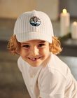Casquette à rayures beige et bleu FRECASAGE / 23E4PGI2CHA000