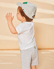 Casquette matelassée grise chiné FAROBIN / 23E4BGS1CHAJ920