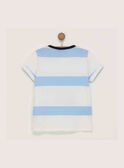 Tee shirt manches courtes bleu RYOBAGE / 19E3PGT1TMC205