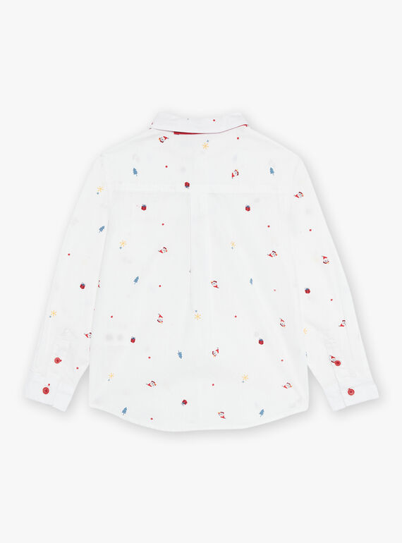 Ensemble chemise à manches longues et cravate à imprimé Noël DUROAGE / 22H3PG61CHM001