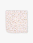 Couverture de naissance rose clair à fleurs FONDA / 23E0AF61D4P321