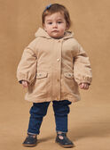 Parka 2 en 1 beige ou bleu imprimé fleuri Bébé Fille NIMAUD / 25H1BFE1PAR080