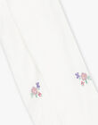 Collant ivoire à fleurs FAFIA / 23E4BFI1COL005