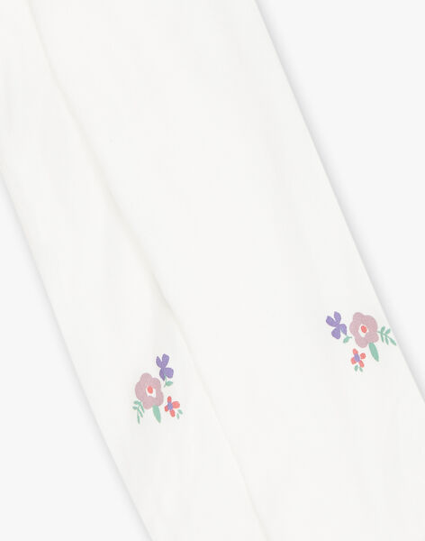 Collant ivoire à fleurs FAFIA / 23E4BFI1COL005