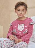 Ensemble pyjama rose en molleton graté  KUILICETTE / 24E5PF53PYJD302