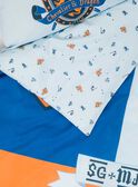 Drap / parure de lit bleue ROCHEVALTR / 19EZENX4PLR213