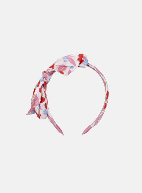 Serre-tête imprimé coeur et fleurs MLOLATETTE / 25E4PFN3TET000