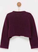 Cardigan bordeaux PALILY / 18H1BFH1CAR511