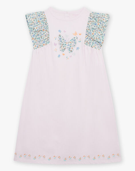 Chemise de nuit rose à imprimé papillons FLODETTE / 23E5PF32CHN328