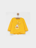 Tee shirt manches longues jaune PAARIANE / 18H1BF21TML109