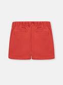 Short rouge enfant fille KESHORETTE / 24E2PF41SHO050