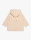Manteau à capuche café au lait DRAPETTE / 22H2PFG1IMPI820