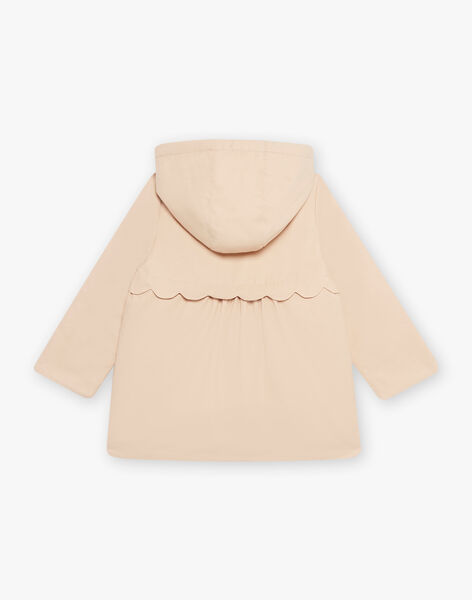Manteau à capuche café au lait DRAPETTE / 22H2PFG1IMPI820