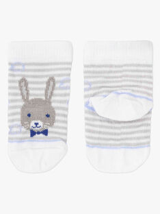 Chaussettes rayées motif lapin bébé garçon TAJESSE / 20E4BGJ1SOQ001
