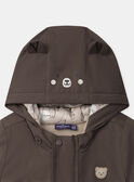 Parka 2 en 1 marron ou beige imprimé ours à manches longues Bébé Garçon NINATHAN / 25H1BGE1PAR816