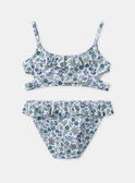 Maillot de bain deux pièces imprimé fleuri MRUNETTE / 25E4PFC4D4L001