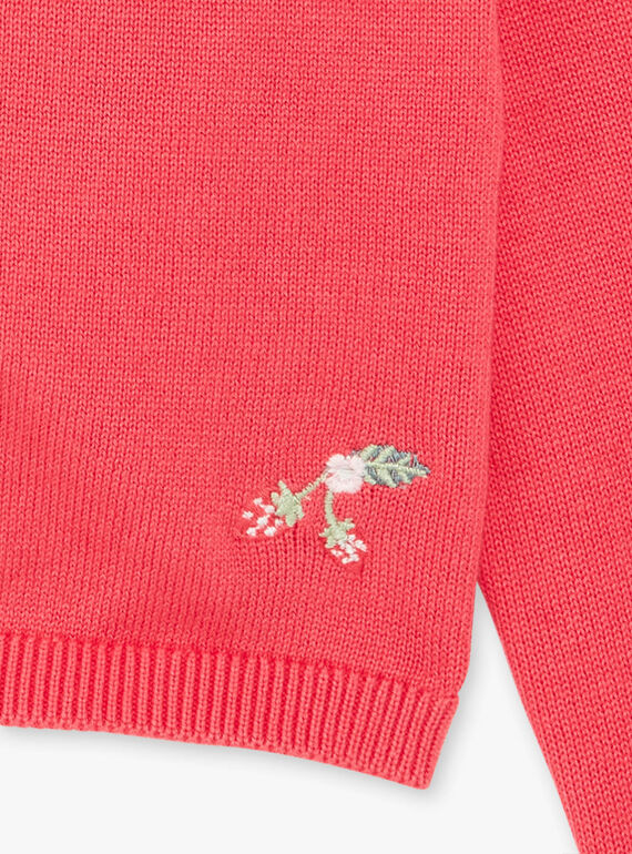 Cardigan rose col claudine ZOPAETTE / 21E2PFJ1CARD323