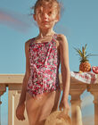 Maillot de bain 1 pièce cassis à imprimé fleuri FRYCRETTE / 23E4PFM4D4KD302