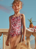 Maillot de bain 1 pièce cassis à imprimé fleuri FRYCRETTE / 23E4PFM4D4KD302