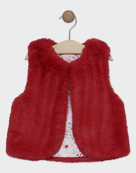 Gilet Sans Manche Fausse Fourrure Double Fille Entre 5 Et 12 Enfant Sergentmajor