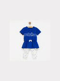 Ensemble robe bleu - legging ecru NAFABOU / 18E1BFF1ENS701