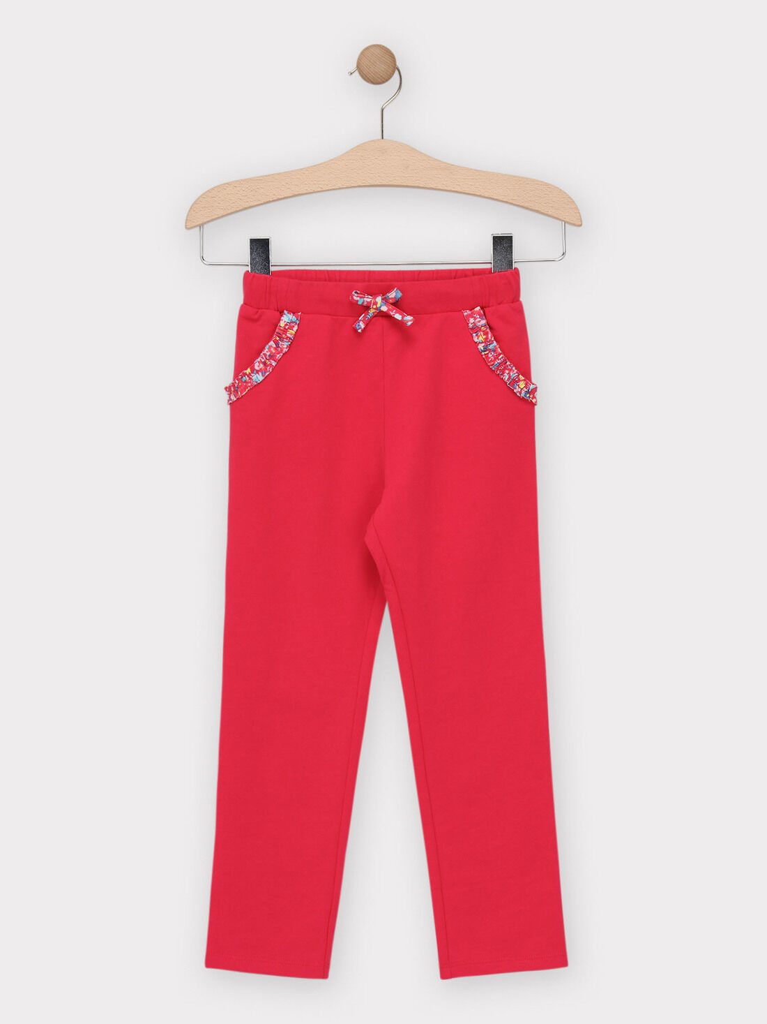 Bas de jogging rose fille : Les Jours Fleuris enfant | SergentMajor