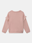 Sweat rose doublé polaire LOISWETTE / 24H2PFU1SWEK007