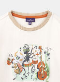 T-shirt écru imprimé insectes  KATICHAGE / 24E3PG32TML009