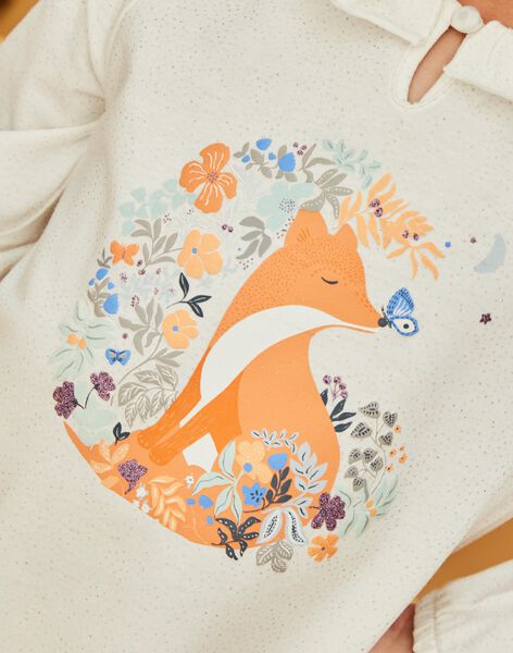 Chemise de nuit en jersey et legging à motifs renard et fleurs DOUNAETTE / 22H5PF22CHN001