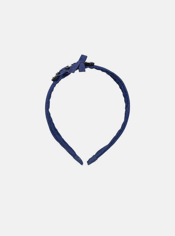 Serre-tête denim fleurs  MOMINETTE / 25E4PFM2TETC238