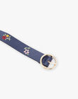 Ceinture à boucle ronde et fleurs brodées DICEINETTE / 22H4PFE1CET070