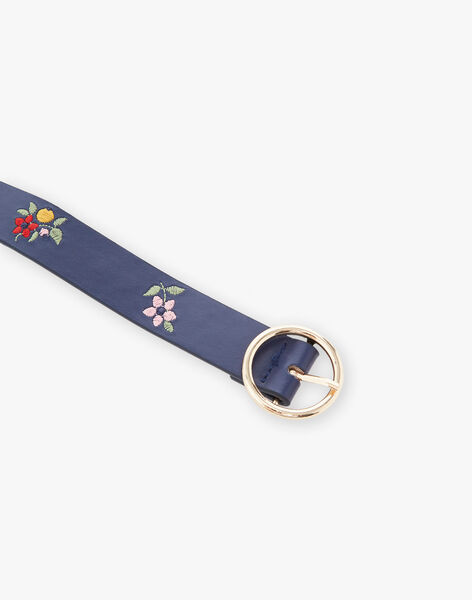 Ceinture à boucle ronde et fleurs brodées DICEINETTE / 22H4PFE1CET070