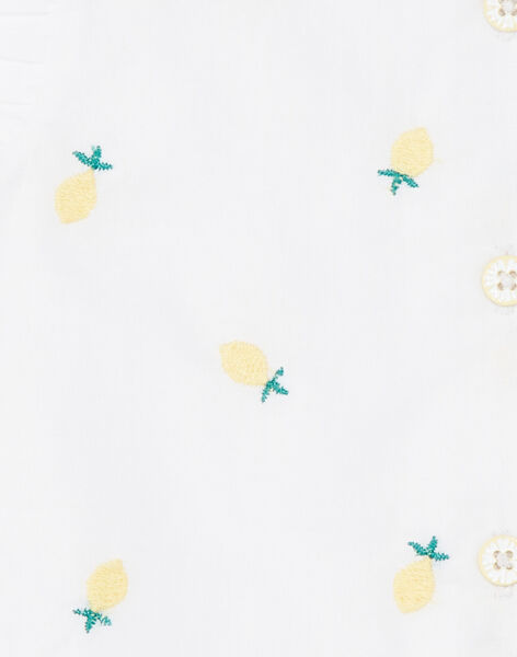 Barboteuse Blanche Broderies Citrons Bebe Fille Zest Club Bebe Sergentmajor Barboteuse Blanche Broderies Citrons Bebe Fille Zest Club Bebe Sergentmajor