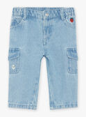Jean en denim style cargo FACEAN / 23E1BGB1JEAP269