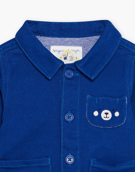 Chemise épaisse bleue DABOSCAR / 22H1BG51GILC207