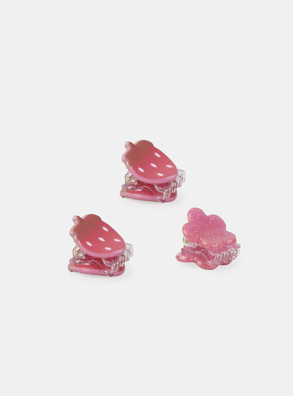 Mini pinces fraises et fleur MEMOETTE / 25E4PFM6BRT301