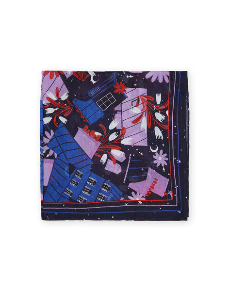 Foulard Camille Witt imprimé toits de Paris DOFOULETTE / 22H4PFT1ECH705