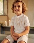 Polo blanc avec montgolfière FREMALAGE / 23E3PGI1POL000